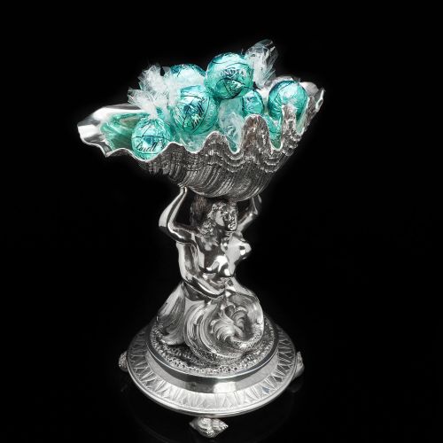 fig 1. A Magnificent Victorian Solid Silver Figural Centrepiece Bowl - Henry Lewis 1896