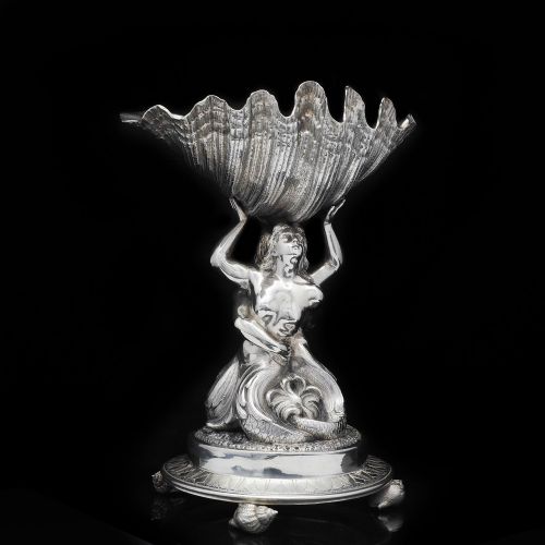fig 3. A Magnificent Victorian Solid Silver Figural Centrepiece Bowl - Henry Lewis 1896