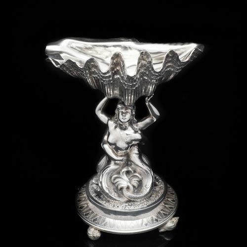fig 4. A Magnificent Victorian Solid Silver Figural Centrepiece Bowl - Henry Lewis 1896