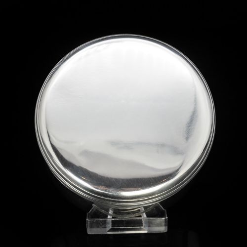 fig 6. A Heavy Solid Silver Georgian Circular Box - John Hutson 1785