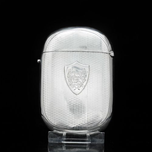 fig 1. A Unique Victorian Solid Silver Cigarette Case - Hilliard & Thomason 1880