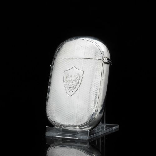 fig 2. A Unique Victorian Solid Silver Cigarette Case - Hilliard & Thomason 1880
