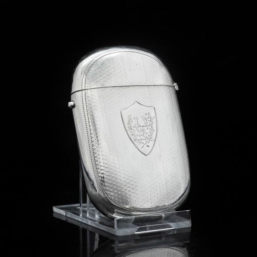 fig 3. A Unique Victorian Solid Silver Cigarette Case - Hilliard & Thomason 1880