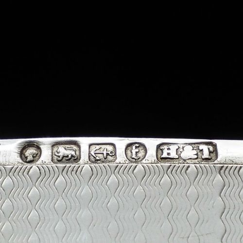fig 5. A Unique Victorian Solid Silver Cigarette Case - Hilliard & Thomason 1880
