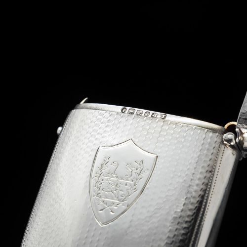 fig 6. A Unique Victorian Solid Silver Cigarette Case - Hilliard & Thomason 1880