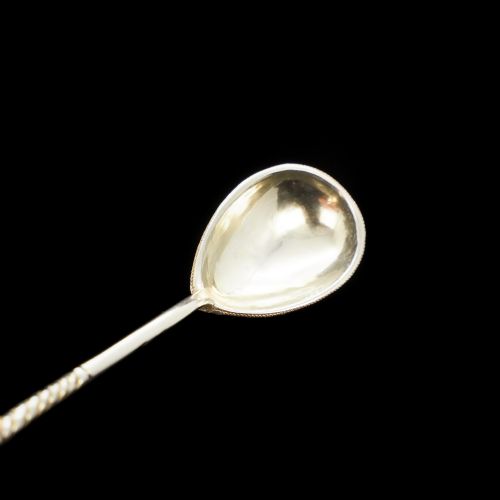 fig 8. Antique Russian Silver Cloisonne Enamel Spoons | Set of 6 | c.1900
