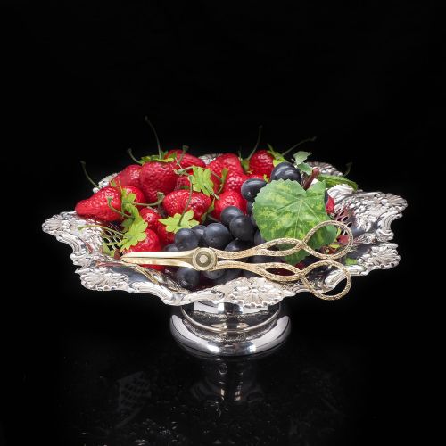 fig 5. A Victorian Solid Silver Gilt Pair of Grape Scissors - John Gilbert 1864