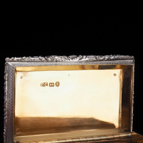 fig 3. A Heavy Solid Silver Table Snuff Box - Francis Clark 1845