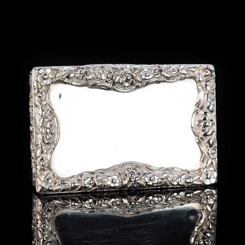 fig 3. A Solid Silver Table Snuff Box Georgian - Nathaniel Mills 1836