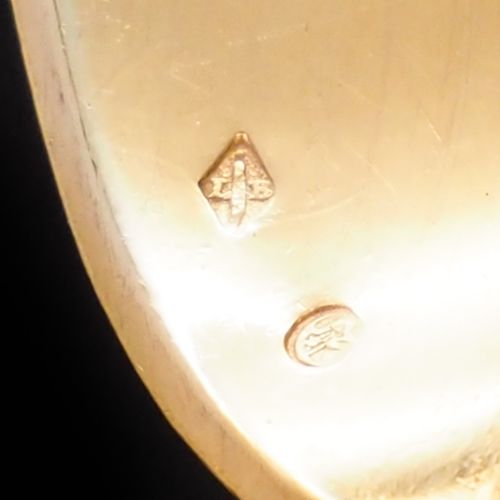 fig 2. Magnificent Antique Vermeil (Silver Gilt) French Teaspoons - Boxed Set of 12