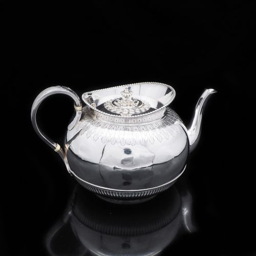 fig 4. Elegant Victorian Solid Silver Tea & Coffee 5-Piece Set - George Fox 1865
