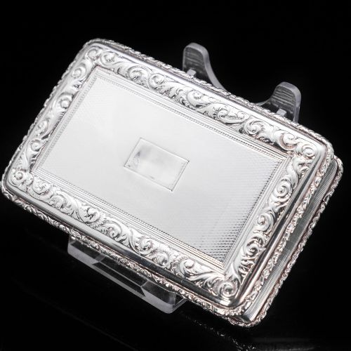 fig 4. Large Georgian Solid Silver Table Snuff Box - Thomas Edwards 1836