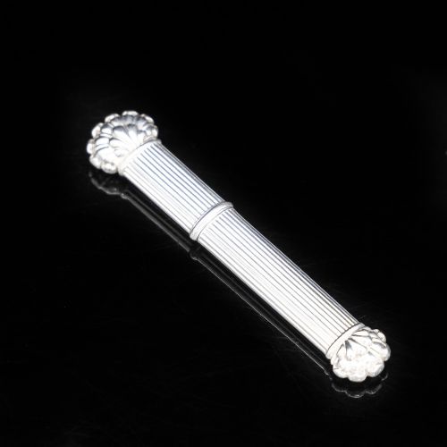 fig 1. Antique French Silver Etui (Needle Case) - c.1819-38