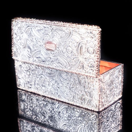 Magnificent Georgian Rose Gold & Silver Table Snuff Box - William Parker 1824