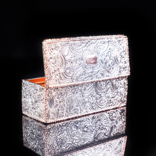 fig 4. Magnificent Georgian Rose Gold & Silver Table Snuff Box - William Parker 1824