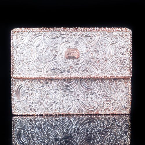 fig 5. Magnificent Georgian Rose Gold & Silver Table Snuff Box - William Parker 1824