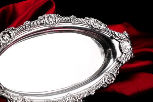 fig 4. Antique Georgian Solid Silver Snuffer Tray - Paul Storr 1819