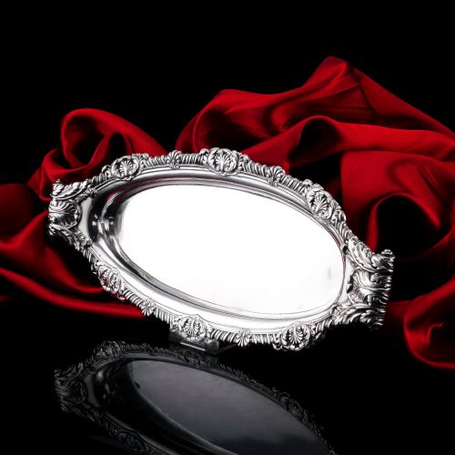 fig 5. Antique Georgian Solid Silver Snuffer Tray - Paul Storr 1819