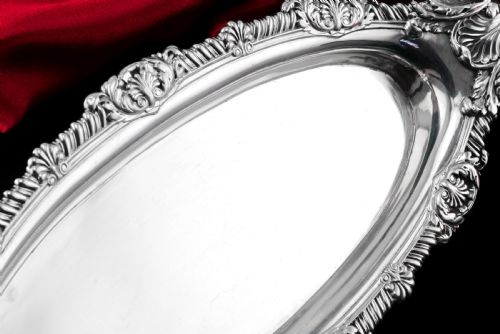 fig 12. Antique Georgian Solid Silver Snuffer Tray - Paul Storr 1819