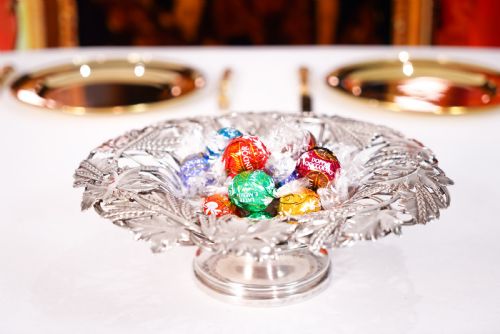 fig 6. A Rare Antique Georgian Solid Silver Tazza Bowl with Cast Harvest Decorations - Charles Reily & George Storer 1835