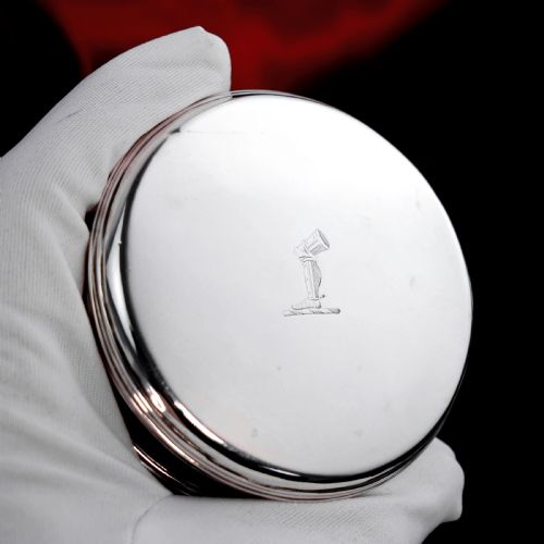 ANTIQUE GEORGIAN SILVER LARGE TOBACCO BOX WITH CREST JAMES PHIPPS I LONDON C1770 - ADDITIONAL PHOTO 14
