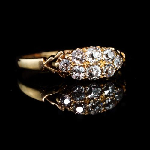 fig 4. Antique Diamond Ring 18ct Gold - Birmingham 1897