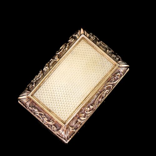 fig 8. Antique Silver Gilt Table Snuff Box - Yapp & Woodward 1847