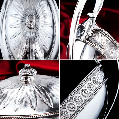 fig 1. Antique Georgian Sterling Silver Tureens - Neoclassical 1782