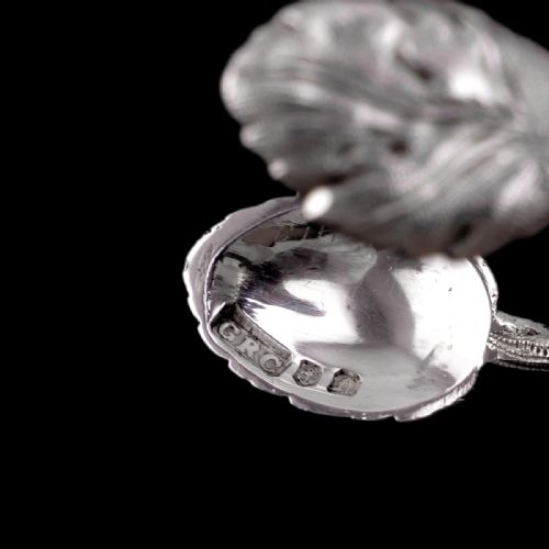 fig 3. An Immaculate Georgian Solid Silver Sugar Tongs/Tea Tongs Naturalistic Style - 1836