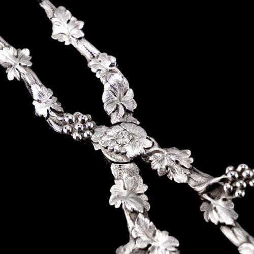fig 6. An Immaculate Georgian Solid Silver Sugar Tongs/Tea Tongs Naturalistic Style - 1836