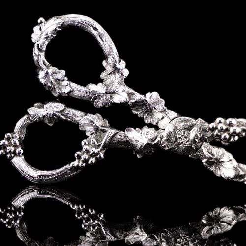 fig 8. An Immaculate Georgian Solid Silver Sugar Tongs/Tea Tongs Naturalistic Style - 1836