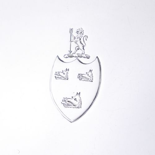 fig 8. Antique Georgian Solid Sterling Silver Salver Pair in Neoclassical Design - London 1781