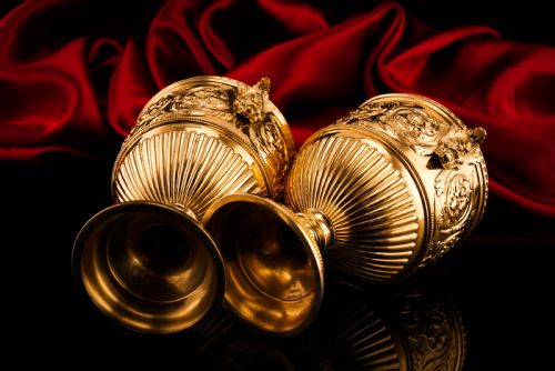 fig 4. Antique Solid Silver Gilt Vase/Urn Pair with Figural Roman Classical Influences - George Nathan & Ridley Hayes 1910