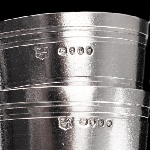 ANTIQUE VICTORIAN SOLID SILVER SALT CELLAR NOVELTY PAILBASKET DESIGN WILSON DAVIS 1870 - ADDITIONAL PHOTO 4