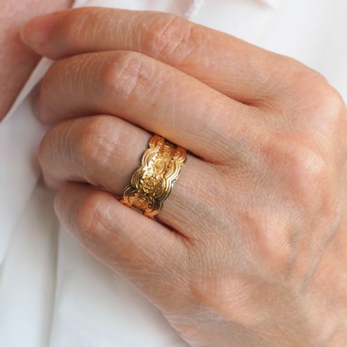 fig 2. Antique Georgian 18K Gold Memory Ring - English, London 1831