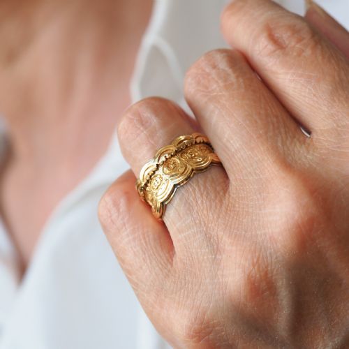 fig 4. Antique Georgian 18K Gold Memory Ring - English, London 1831