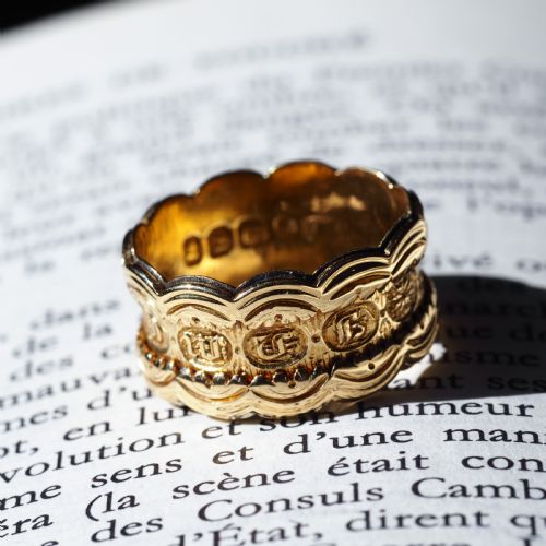 fig 8. Antique Georgian 18K Gold Memory Ring - English, London 1831