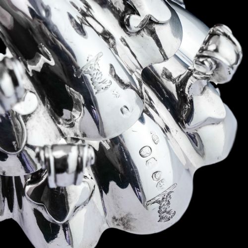 ANTIQUE GEORGIAN SOLID SILVER SCALLOP SHELL SALTSBUTTER DISHES ROCOCO DESIGN EDWARD FARRELL 1830 - ADDITIONAL PHOTO 16