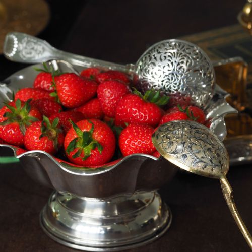 ANTIQUE SOLID SILVER BOWL FLAREDFLORAL DESIGN AUSTRO HUNGARIAN C1880 - ADDITIONAL PHOTO 15
