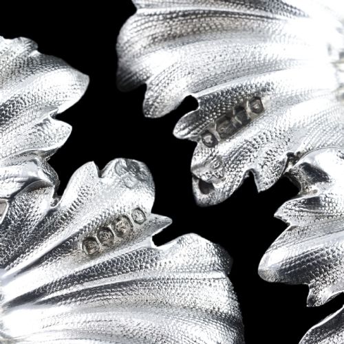 ANTIQUE VICTORIAN SOLID SILVER SALTSSMALL DISHES WITH FABULOUS FOLIATE CHASING BARNARDS 1840 - ADDITIONAL PHOTO 7