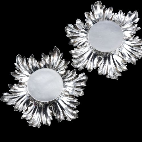 ANTIQUE VICTORIAN SOLID SILVER SALTSSMALL DISHES WITH FABULOUS FOLIATE CHASING BARNARDS 1840 - ADDITIONAL PHOTO 8