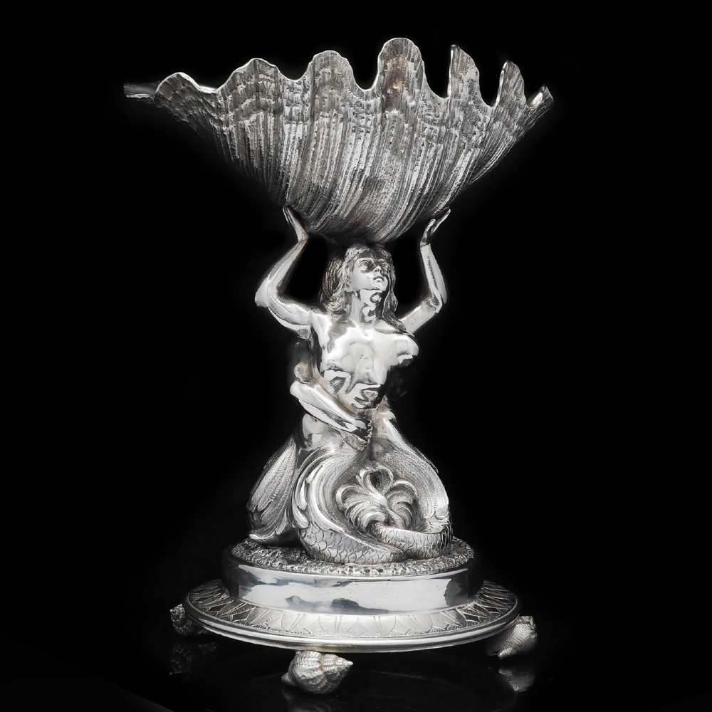 A Magnificent Victorian Solid Silver Figural Centrepiece Bowl - Henry Lewis 1896