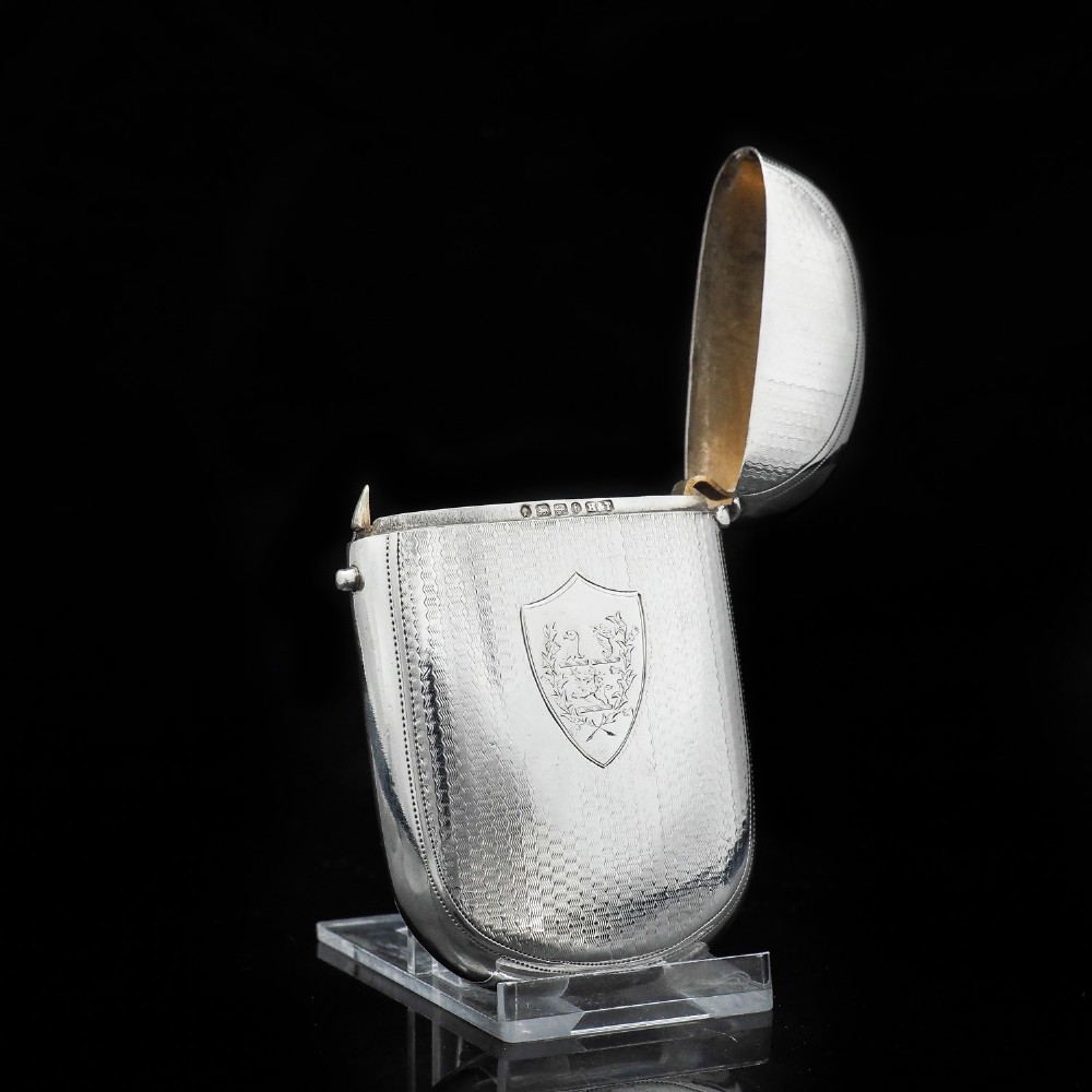 A Unique Victorian Solid Silver Cigarette Case - Hilliard & Thomason 1880