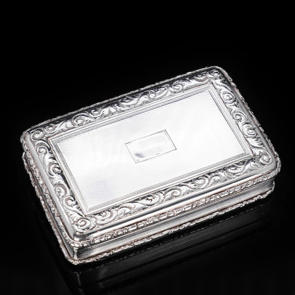 Large Georgian Solid Silver Table Snuff Box - Thomas Edwards 1836