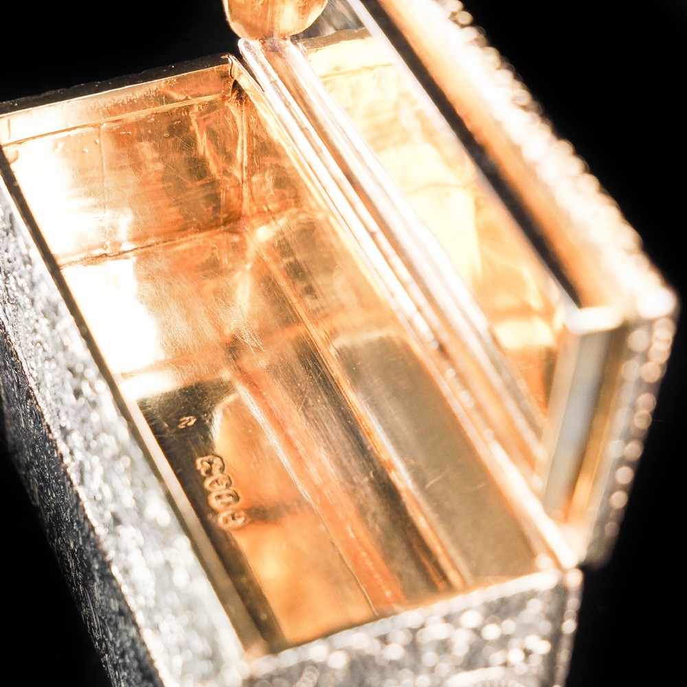 Magnificent Georgian Rose Gold & Silver Table Snuff Box - William Parker 1824 View XXI