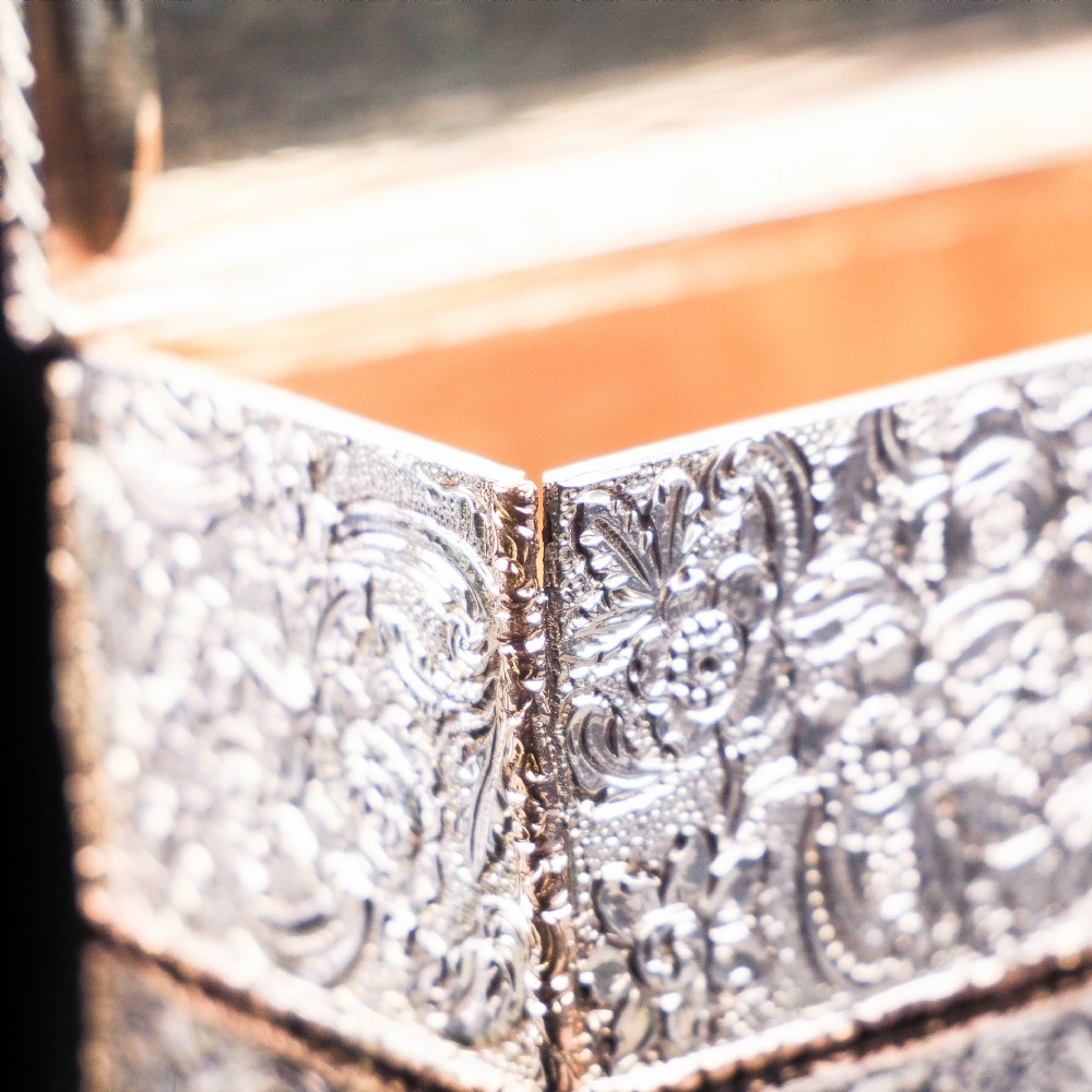Magnificent Georgian Rose Gold & Silver Table Snuff Box - William Parker 1824 View XXIII