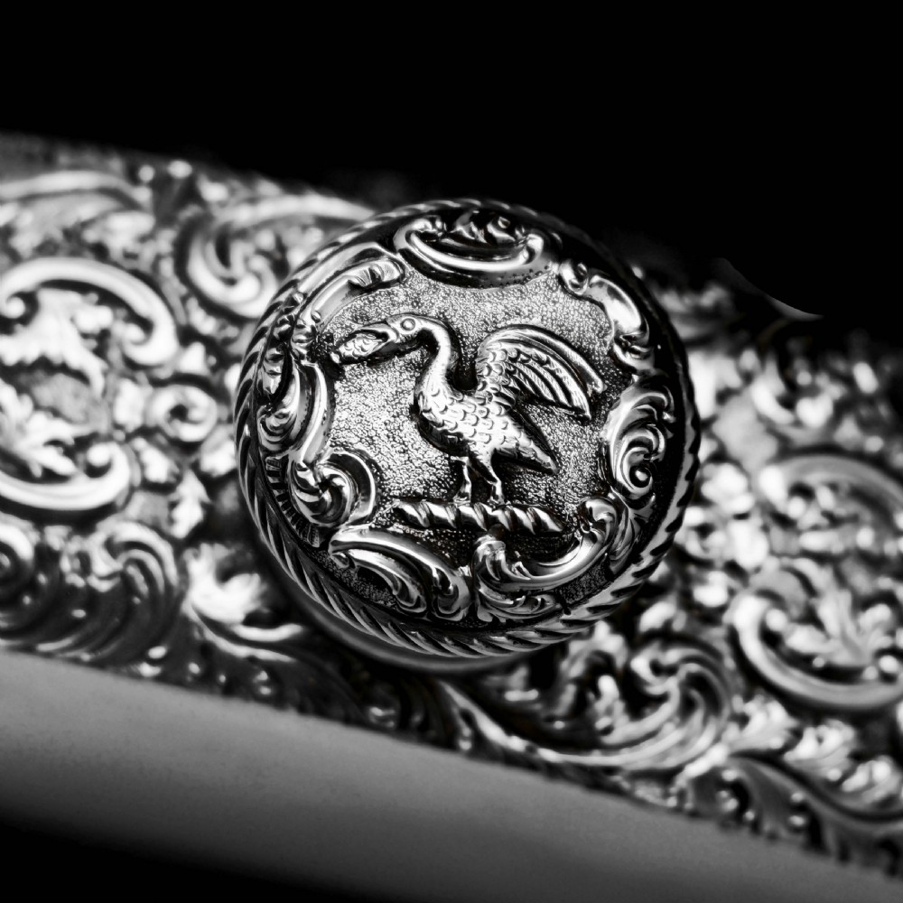 A Georgian Solid Silver Engraved & Engine Turned Hip Flask - Archibald Douglas 1835 View XVIII