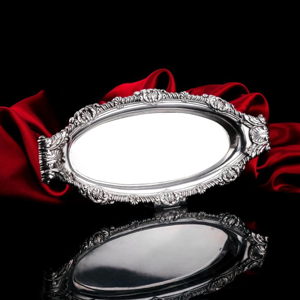 Antique Georgian Solid Silver Snuffer Tray - Paul Storr 1819