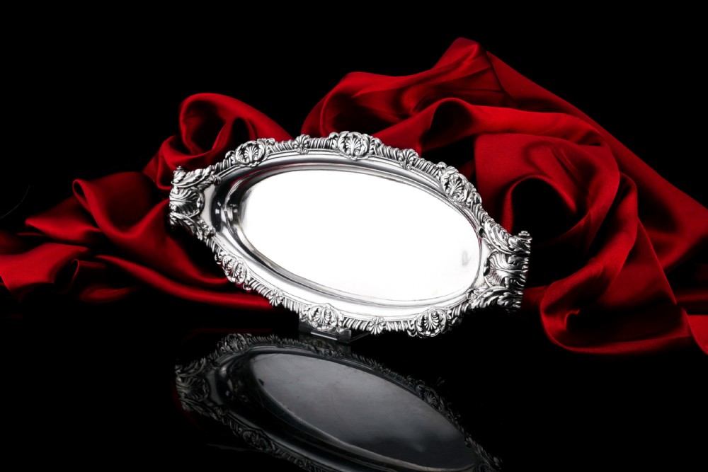 Antique Georgian Solid Silver Snuffer Tray - Paul Storr 1819 View VII