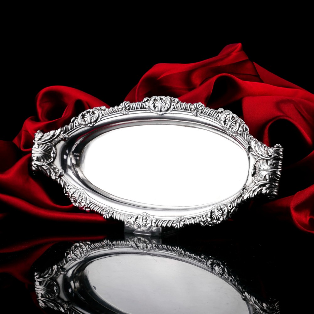 Antique Georgian Solid Silver Snuffer Tray - Paul Storr 1819 View IX